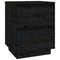 vidaXL Bedside Cabinets 2 pcs Black 40x35x50 cm Solid Wood Pine