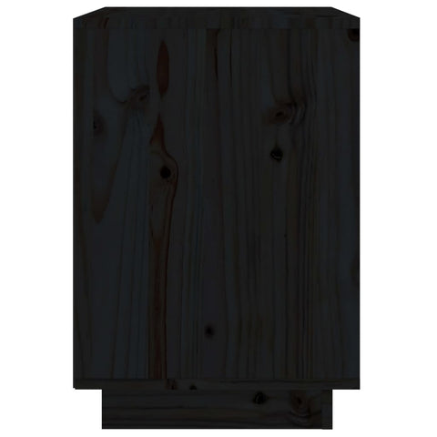 vidaXL Bedside Cabinets 2 pcs Black 40x35x50 cm Solid Wood Pine