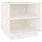 vidaXL Bedside Cabinet White 40x34x40 cm Solid Wood Pine