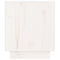 vidaXL Bedside Cabinet White 40x34x40 cm Solid Wood Pine