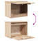 vidaXL Wall Cabinet 45x30x35 cm Solid Pinewood