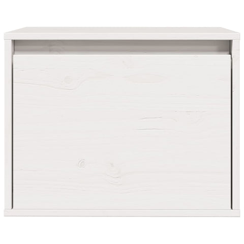 vidaXL Wall Cabinet White 45x30x35 cm Solid Pinewood