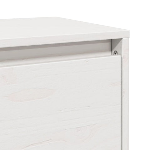 vidaXL Wall Cabinet White 45x30x35 cm Solid Pinewood