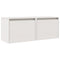 vidaXL Wall Cabinets 2 pcs White 45x30x35 cm Solid Pinewood