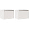 vidaXL Wall Cabinets 2 pcs White 45x30x35 cm Solid Pinewood