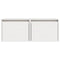 vidaXL Wall Cabinets 2 pcs White 45x30x35 cm Solid Pinewood