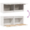 vidaXL Wall Cabinets 2 pcs White 45x30x35 cm Solid Pinewood