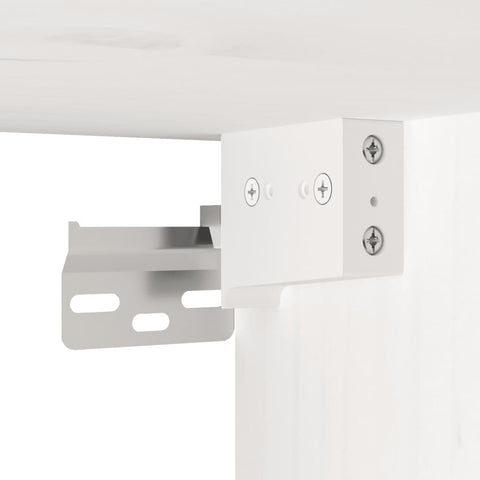 vidaXL Wall Cabinets 2 pcs White 45x30x35 cm Solid Pinewood