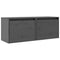vidaXL Wall Cabinets 2 pcs Grey 45x30x35 cm Solid Pinewood
