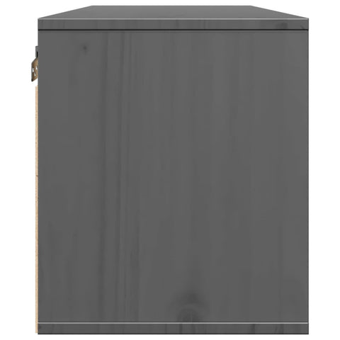vidaXL Wall Cabinets 2 pcs Grey 45x30x35 cm Solid Pinewood