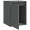 vidaXL Wall Cabinets 2 pcs Grey 30x30x40 cm Solid Wood Pine