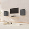 vidaXL Wall Cabinets 2 pcs Grey 30x30x40 cm Solid Wood Pine