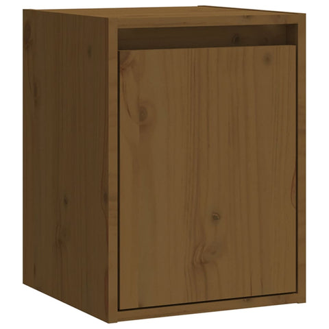 vidaXL Wall Cabinet Honey Brown 30x30x40 cm Solid Wood Pine