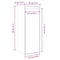 vidaXL Wall Cabinet White 30x30x80 cm Solid Wood Pine