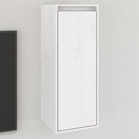 vidaXL Wall Cabinet White 30x30x80 cm Solid Wood Pine