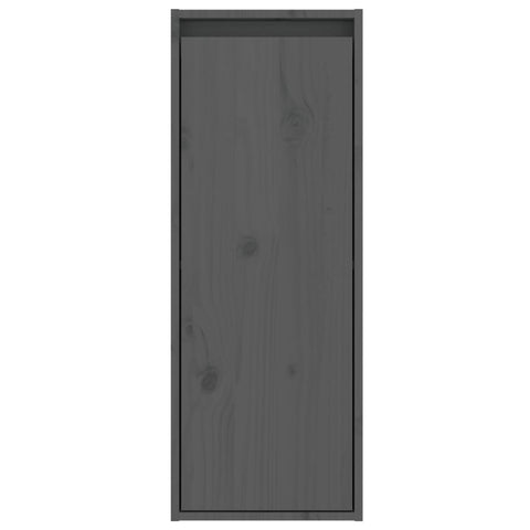 vidaXL Wall Cabinet Grey 30x30x80 cm Solid Wood Pine