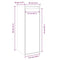 vidaXL Wall Cabinet Grey 30x30x80 cm Solid Wood Pine