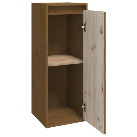 vidaXL Wall Cabinets 2 pcs Honey Brown 30x30x80 cm Solid Wood Pine