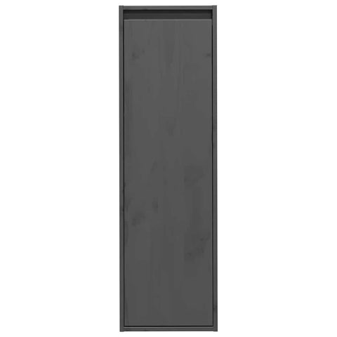 vidaXL Wall Cabinets 2 pcs Grey 30x30x100 cm Solid Pinewood