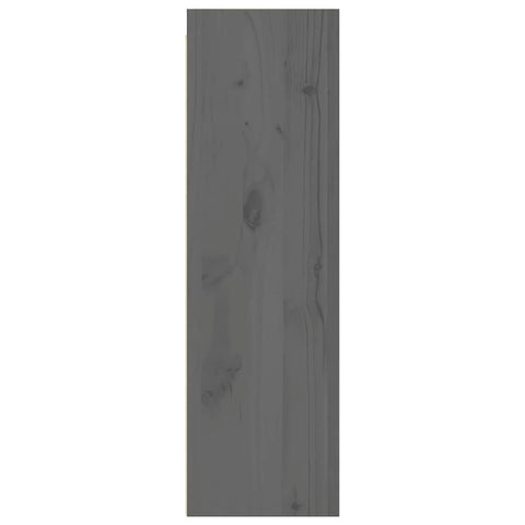 vidaXL Wall Cabinets 2 pcs Grey 30x30x100 cm Solid Pinewood