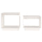 vidaXL Nesting Coffee Tables 2 pcs White Solid Wood Pine