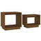vidaXL Nesting Coffee Tables 2 pcs Honey Brown Solid Wood Pine