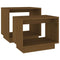 vidaXL Nesting Coffee Tables 2 pcs Honey Brown Solid Wood Pine
