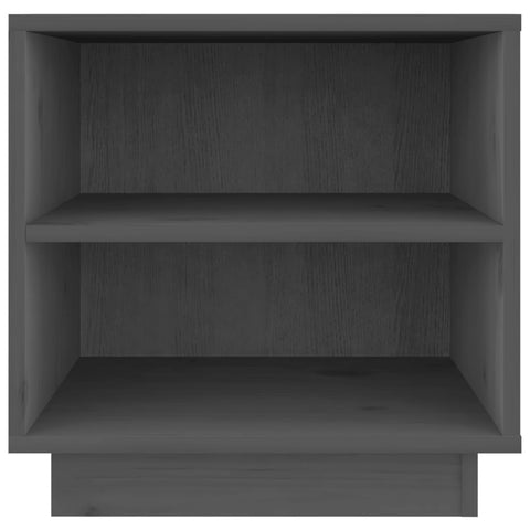 vidaXL Bedside Cabinets 2 pcs Grey 40x34x40 cm Solid Wood Pine