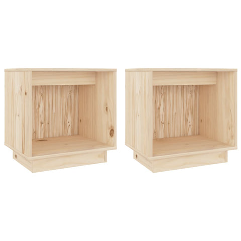 vidaXL Bedside Cabinets 2 pcs 40x30x40 cm Solid Wood Pine
