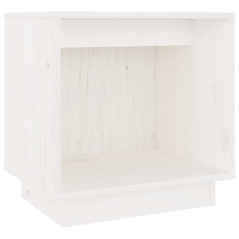 vidaXL Bedside Cabinet White 40x30x40 cm Solid Wood Pine