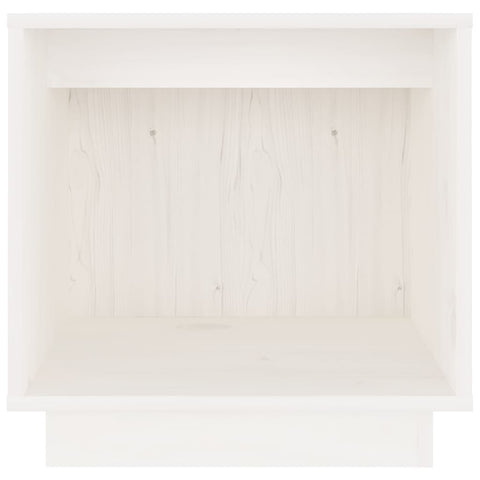 vidaXL Bedside Cabinet White 40x30x40 cm Solid Wood Pine