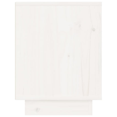vidaXL Bedside Cabinet White 40x30x40 cm Solid Wood Pine