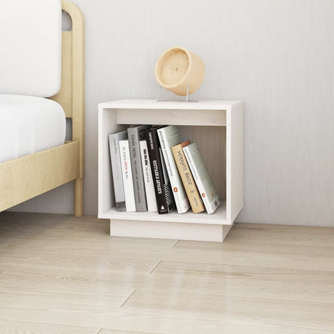 vidaXL Bedside Cabinets 2 pcs White 40x30x40 cm Solid Wood Pine
