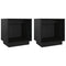 vidaXL Bedside Cabinets 2 pcs Black 40x30x40 cm Solid Wood Pine