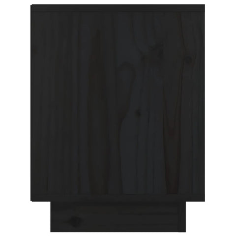 vidaXL Bedside Cabinets 2 pcs Black 40x30x40 cm Solid Wood Pine