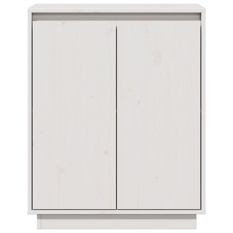 vidaXL Sideboard White 60x34x75 cm Solid Wood Pine
