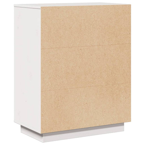 vidaXL Sideboard White 60x34x75 cm Solid Wood Pine