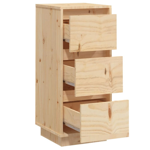 vidaXL Sideboards 2 pcs 32x34x75 cm Solid Wood Pine