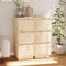 vidaXL Sideboards 2 pcs 32x34x75 cm Solid Wood Pine