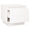 vidaXL Bedside Cabinet White 35x34x32 cm Solid Wood Pine