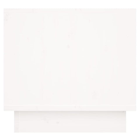 vidaXL Bedside Cabinet White 35x34x32 cm Solid Wood Pine