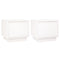 vidaXL Bedside Cabinets 2 pcs White 35x34x32 cm Solid Wood Pine