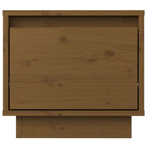 vidaXL Bedside Cabinet Honey Brown 35x34x32 cm Solid Wood Pine