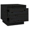 vidaXL Bedside Cabinets 2 pcs Black 35x34x32 cm Solid Wood Pine