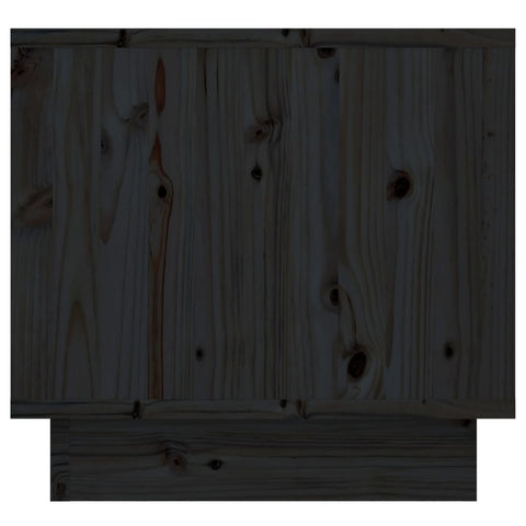 vidaXL Bedside Cabinets 2 pcs Black 35x34x32 cm Solid Wood Pine