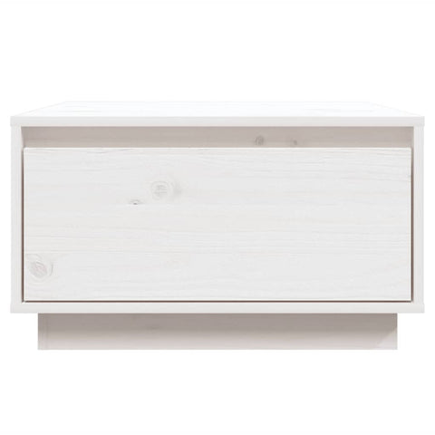 vidaXL Coffee Table White 55x56x32 cm Solid Wood Pine