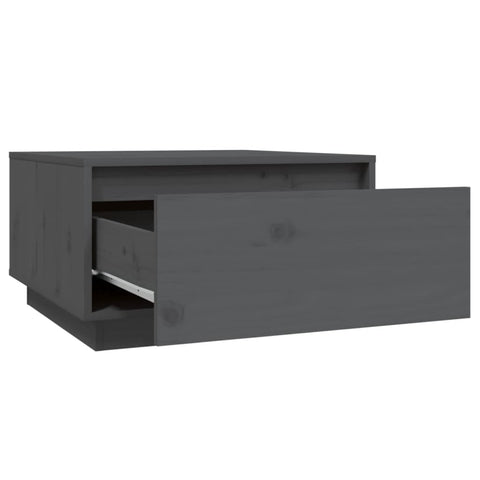 vidaXL Coffee Table Grey 55x56x32 cm Solid Wood Pine