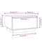 vidaXL Coffee Table Grey 55x56x32 cm Solid Wood Pine