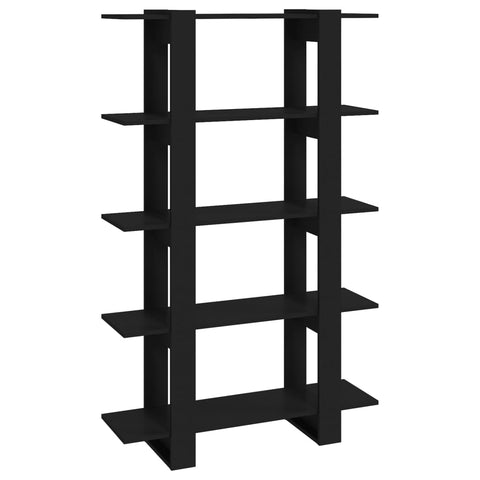 vidaXL Book Cabinet/Room Divider Black 100x30x160 cm