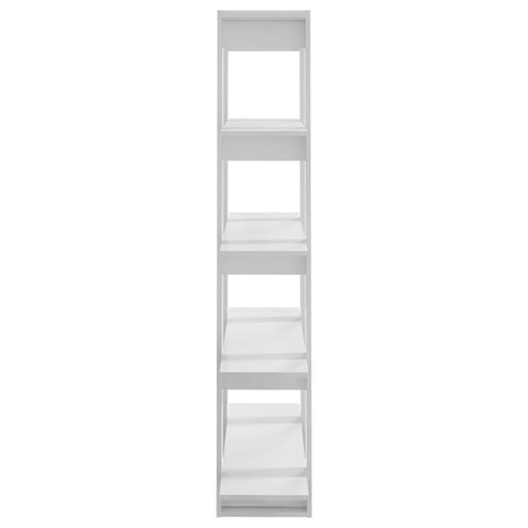 vidaXL Book Cabinet/Room Divider High Gloss White 100x30x160 cm